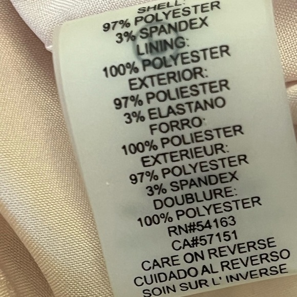 Karl Lagerfeld Paris Crepe Dress Blush Pink Tulip Bell Sleeve Size 10 - Picture 8 of 8